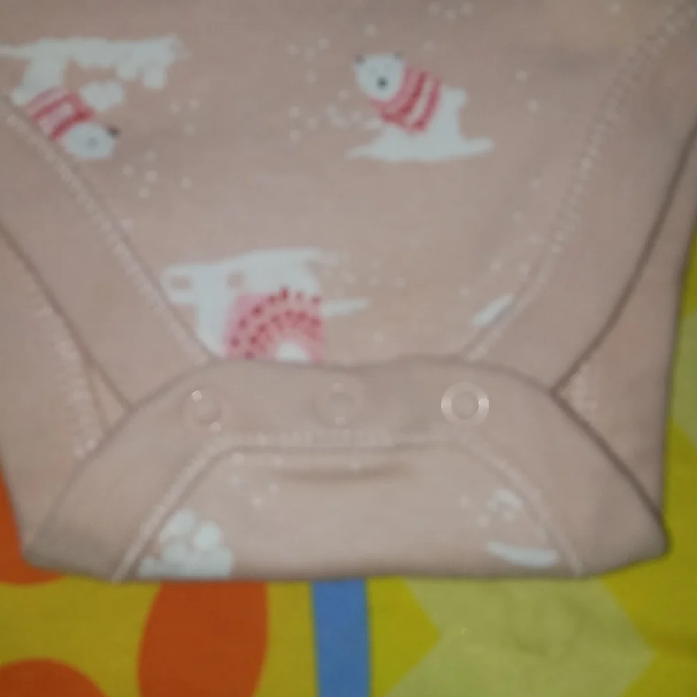 🌞 Old Navy pink polar bear onesie